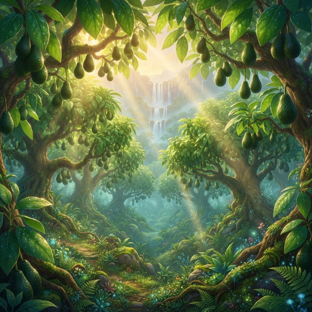 Magical avocado jungle